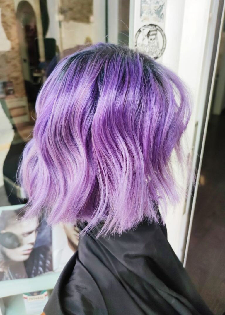 pelo color violeta